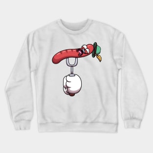 Oktoberfest Sausage On Vork Crewneck Sweatshirt